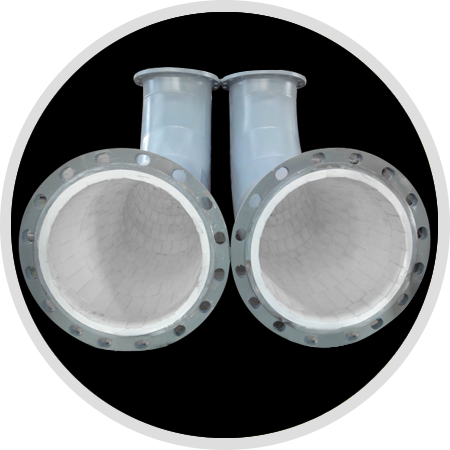 內(nèi)襯陶瓷管件</br><p>硬度大 重量輕 粘接牢固 耐熱性能好</p>